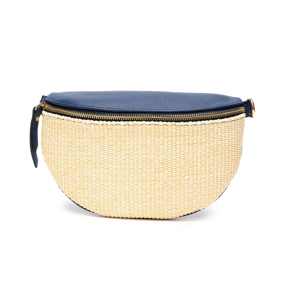 Raffia Sling Bag Navy