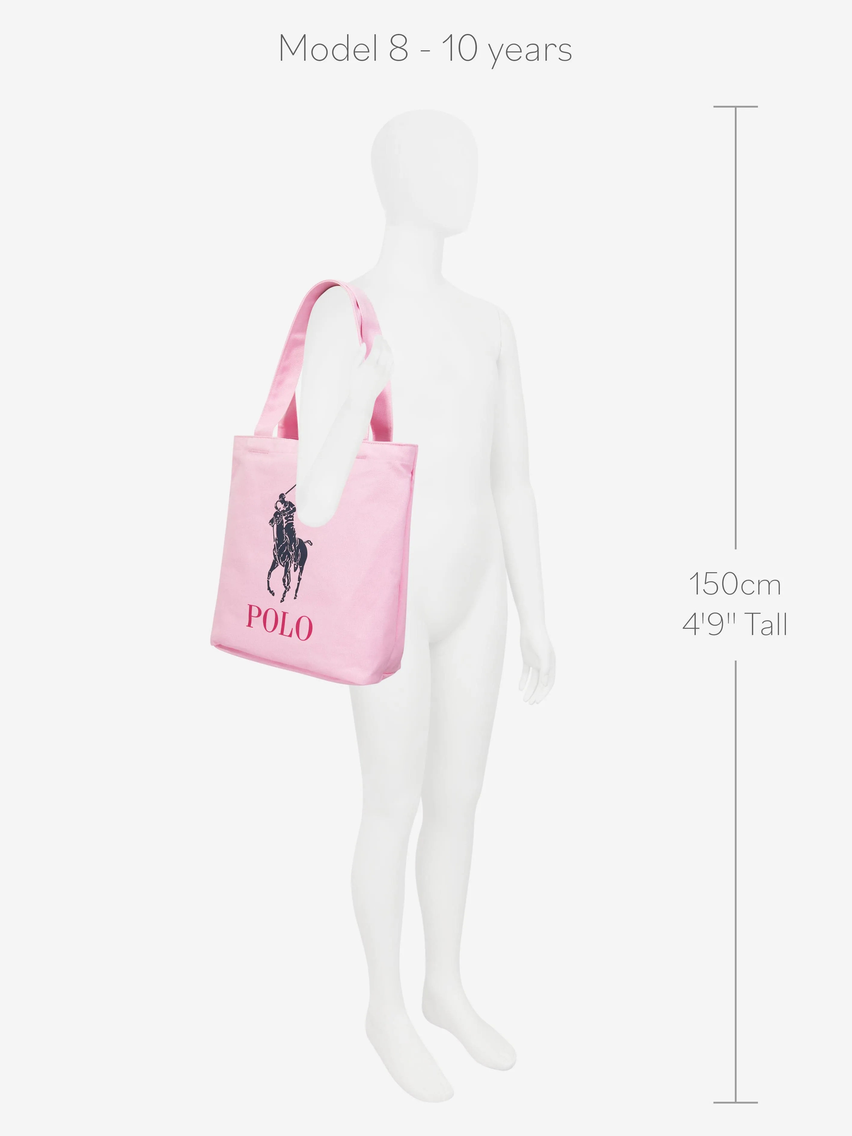 Ralph Lauren Girls Logo Tote Bag in Pink