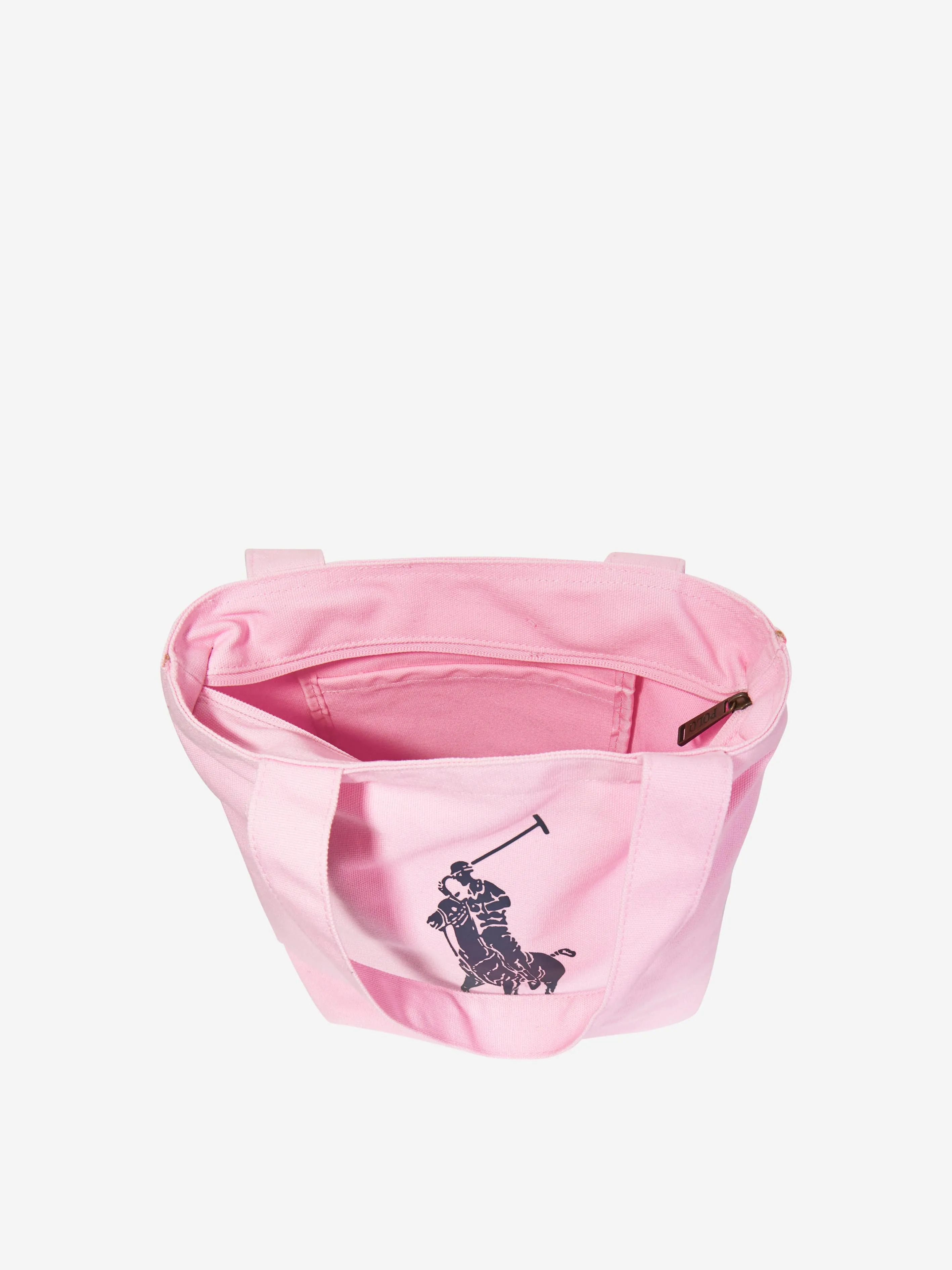 Ralph Lauren Girls Logo Tote Bag in Pink