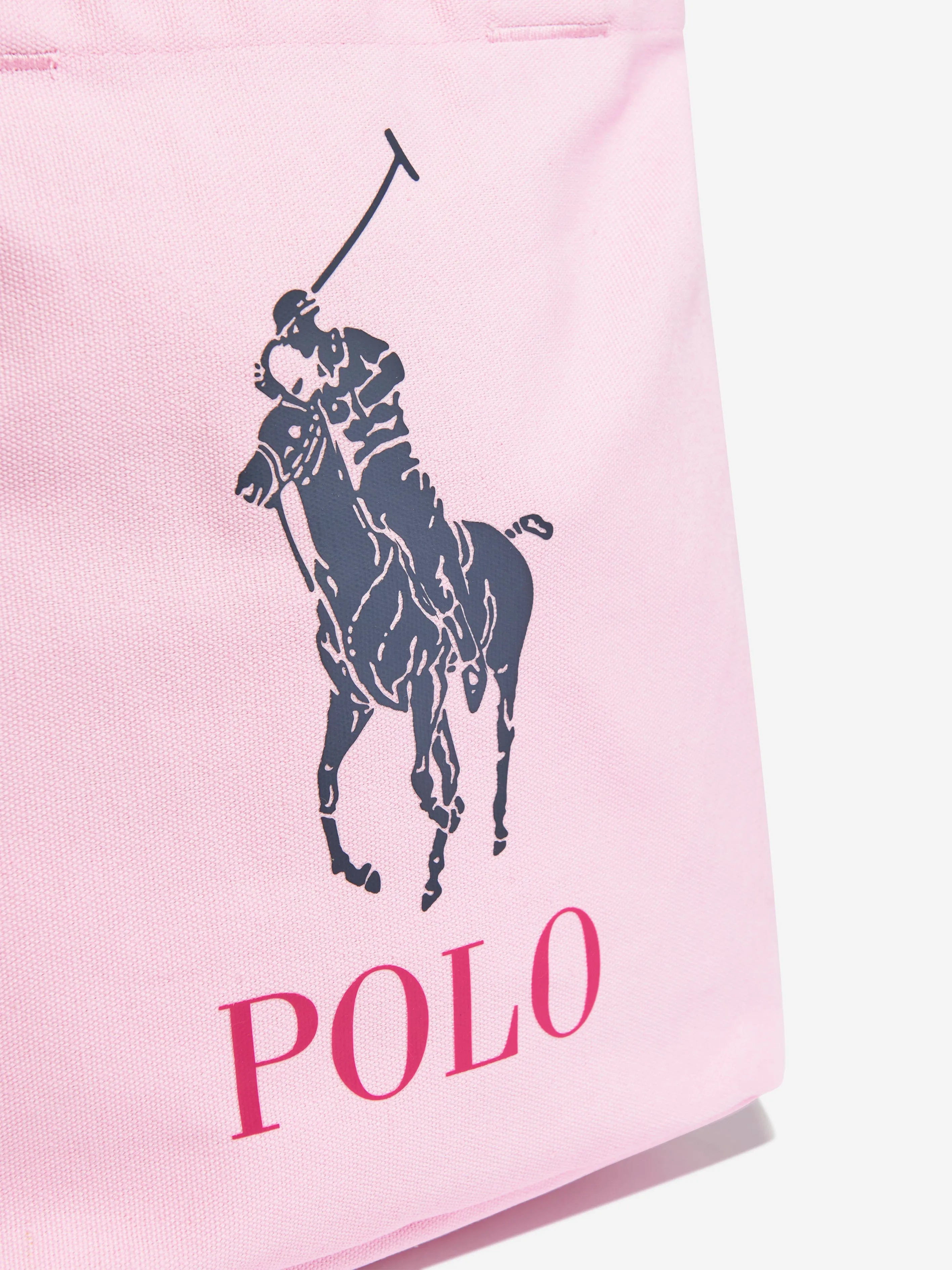 Ralph Lauren Girls Logo Tote Bag in Pink