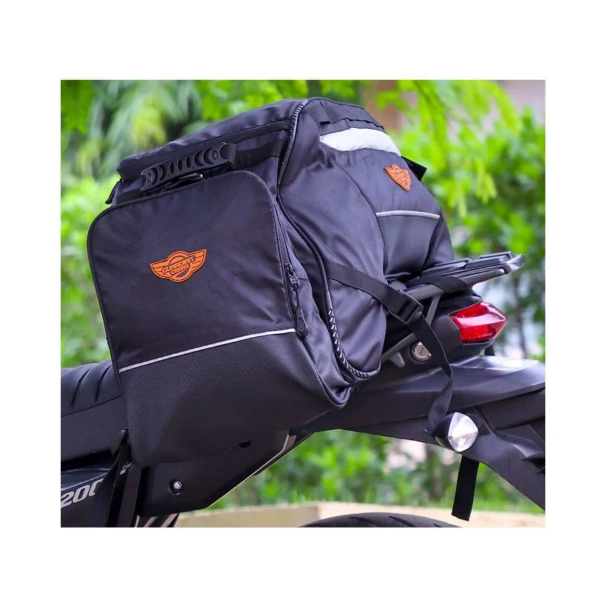 Rhino Mini 50L Tail Bag with Rain Cover and Dry Bag - Black