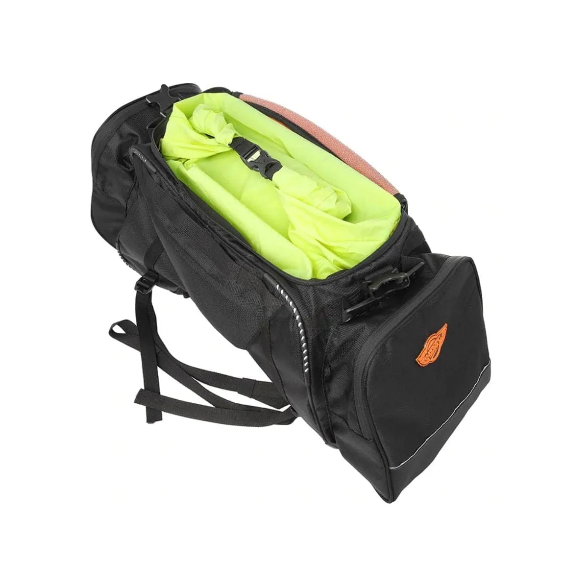 Rhino Mini 50L Tail Bag with Rain Cover and Dry Bag - Black
