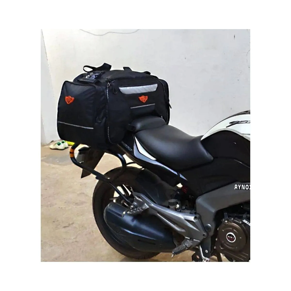 Rhino Mini 50L Tail Bag with Rain Cover and Dry Bag - Black