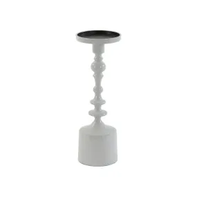 SHEVA SHINY LIGHT GREY CANDLE HOLDER