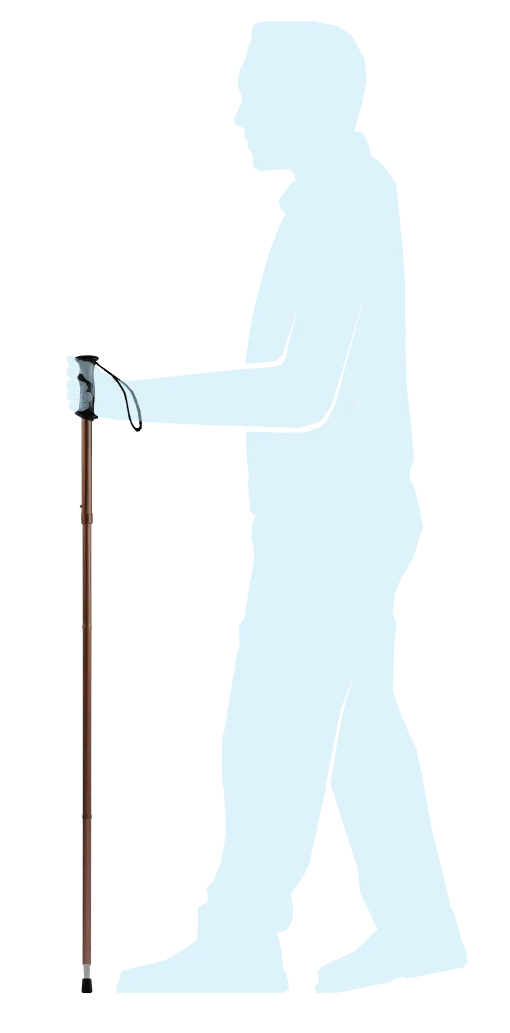 Single Folding Hiking Walking Pole Stick
