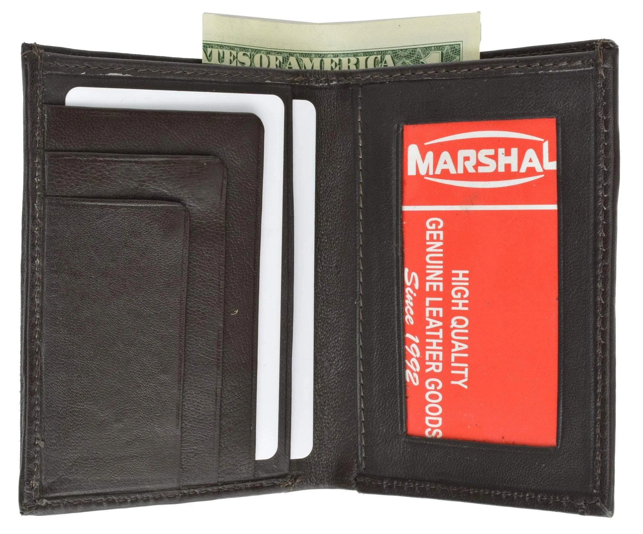 Slim Lambskin Leather Credit Card ID Mini Bifold Wallet 81