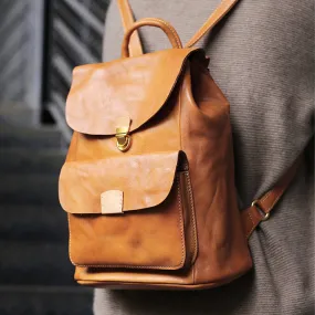 Small Ladies Leather Rucksack Leather Backpack Purse Bag For Women