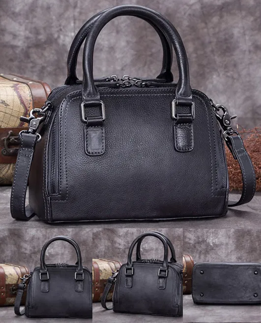 Small Womens Full Grain Leather Handbags Leather Crossbody Purse For Women