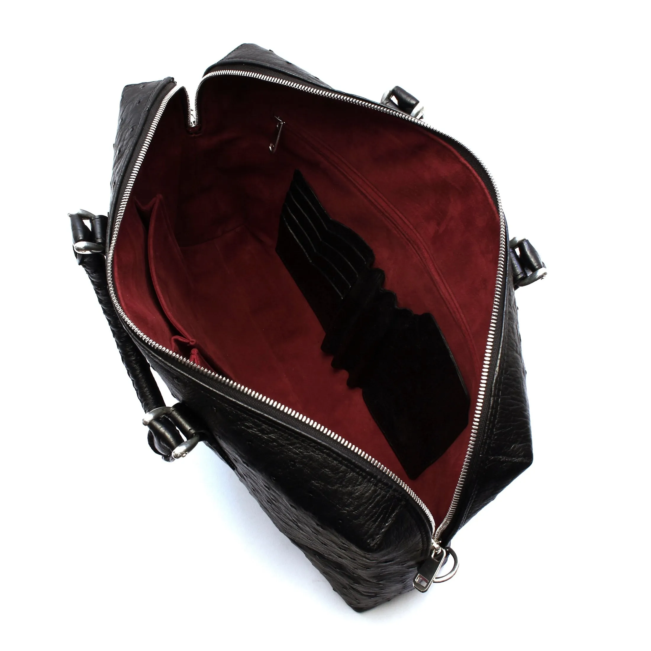 SOLAR BRIEFCASE OSTRICH
