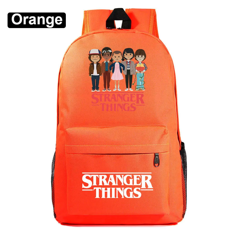 Stranger Things Backpack Youth Student Schoolbag Men's and Women's Casual Backpack