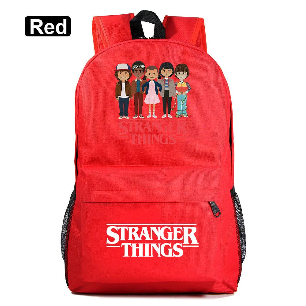 Stranger Things Backpack Youth Student Schoolbag Men's and Women's Casual Backpack