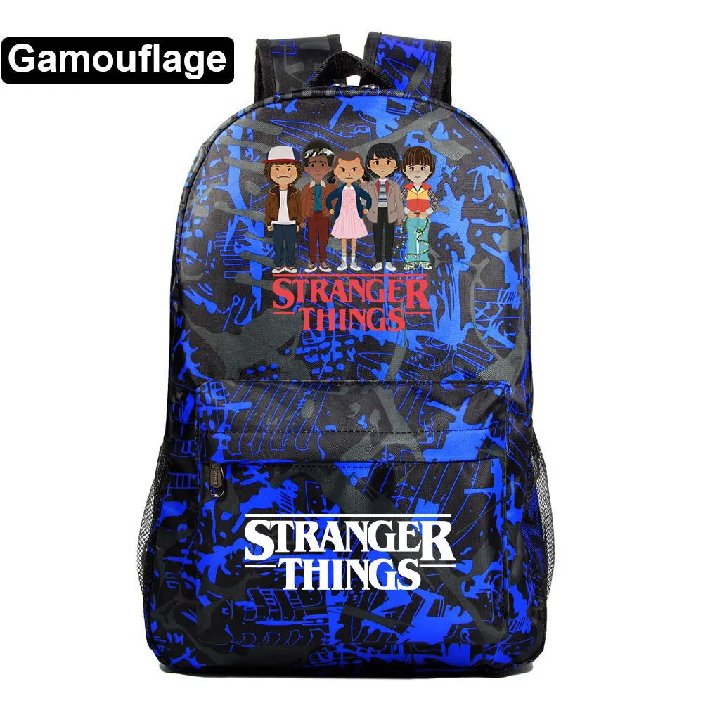 Stranger Things Backpack Youth Student Schoolbag Men's and Women's Casual Backpack