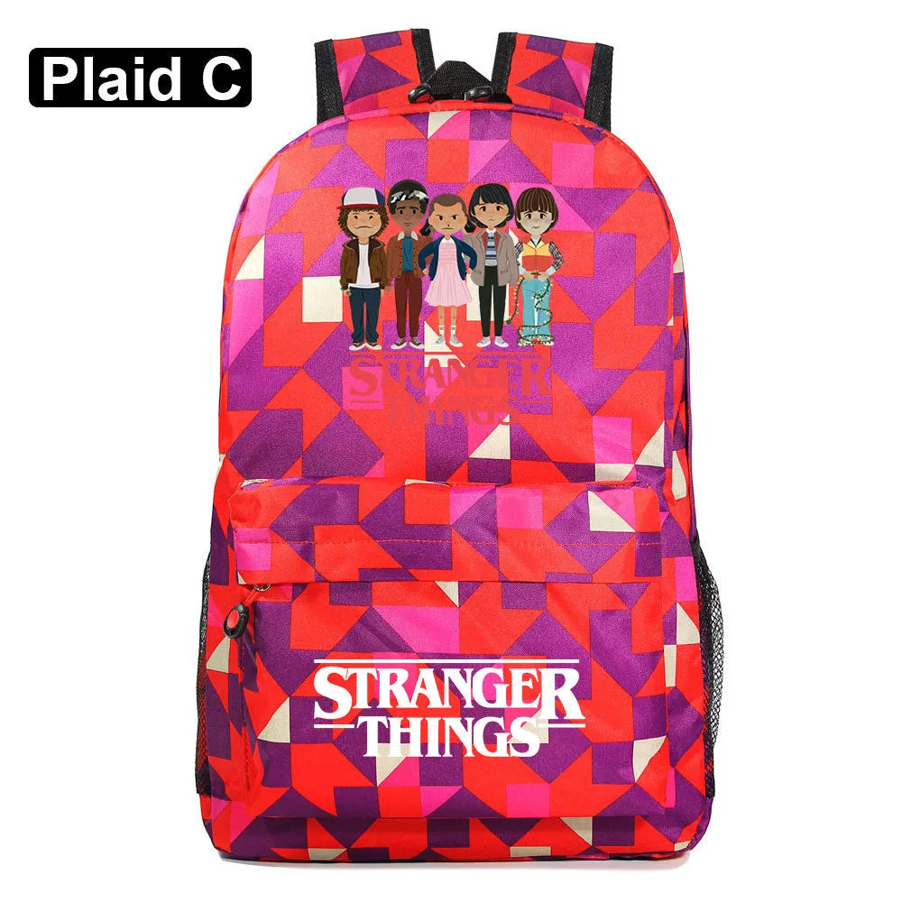 Stranger Things Backpack Youth Student Schoolbag Men's and Women's Casual Backpack