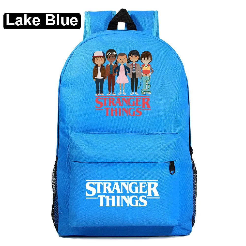 Stranger Things Backpack Youth Student Schoolbag Men's and Women's Casual Backpack