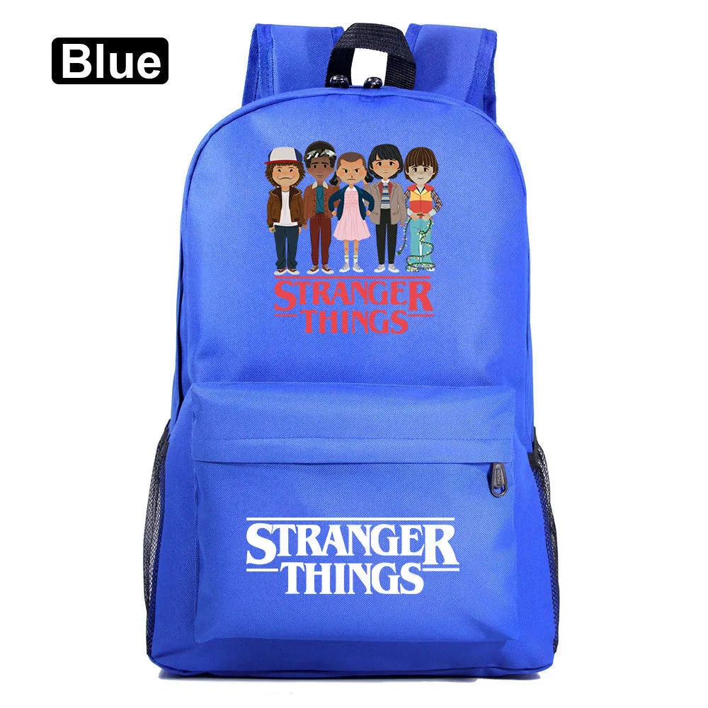 Stranger Things Backpack Youth Student Schoolbag Men's and Women's Casual Backpack