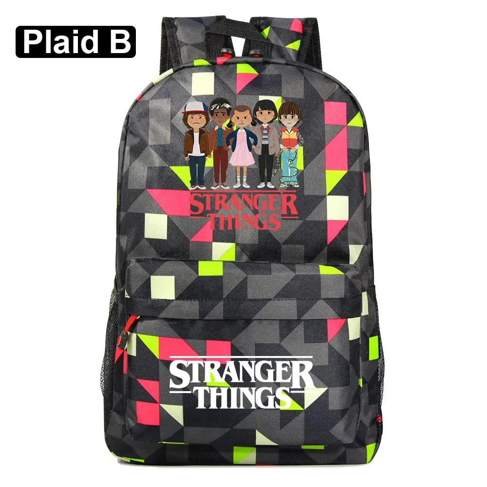 Stranger Things Backpack Youth Student Schoolbag Men's and Women's Casual Backpack