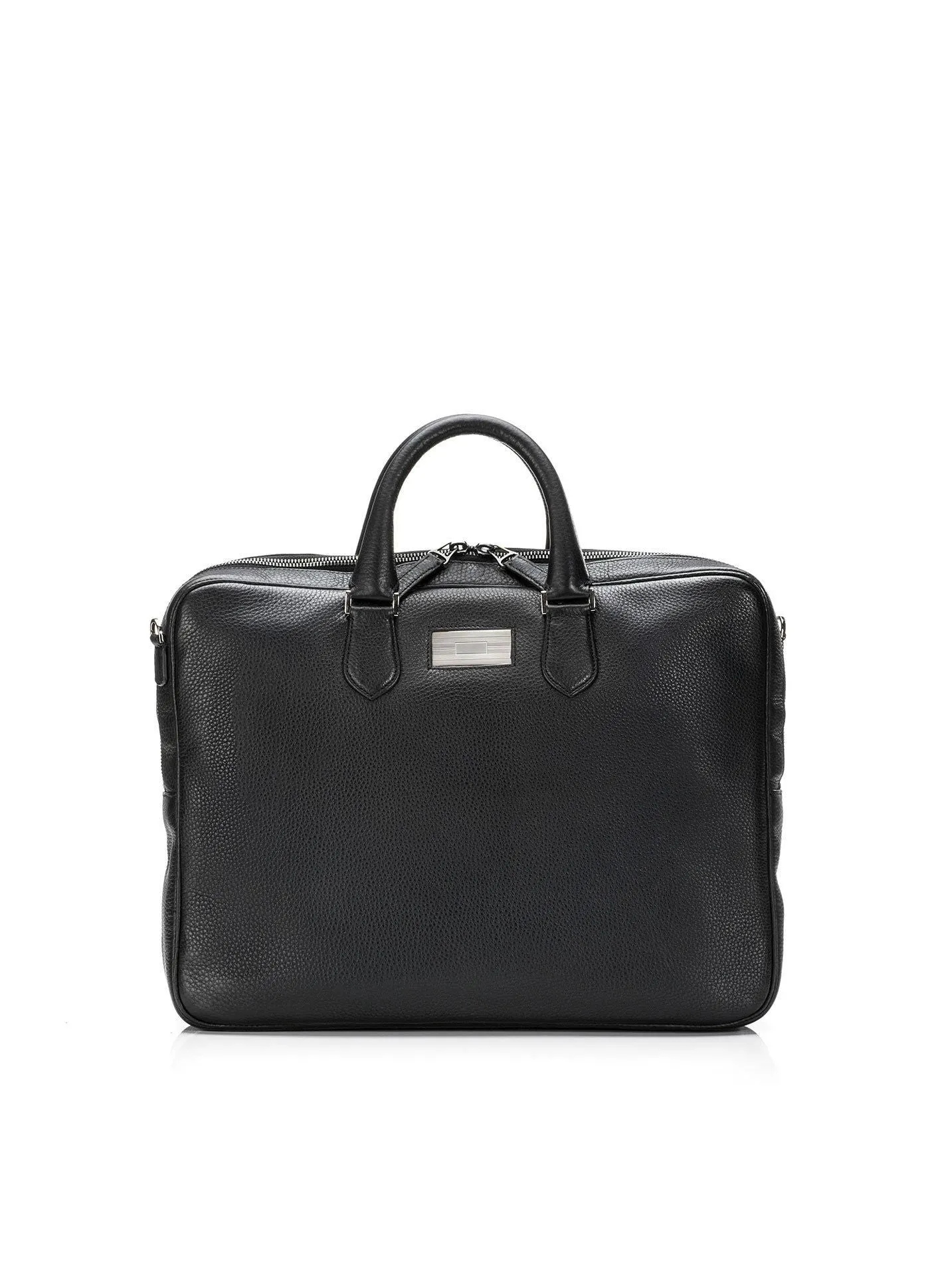 Stratton Attaché - Black Leather Briefcase