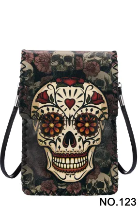 Sugar Skull Cross Body Bag #123