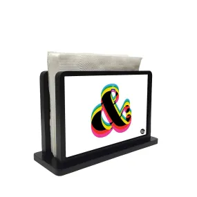 Tissue Holder Paper Napkin Stand - & Sign