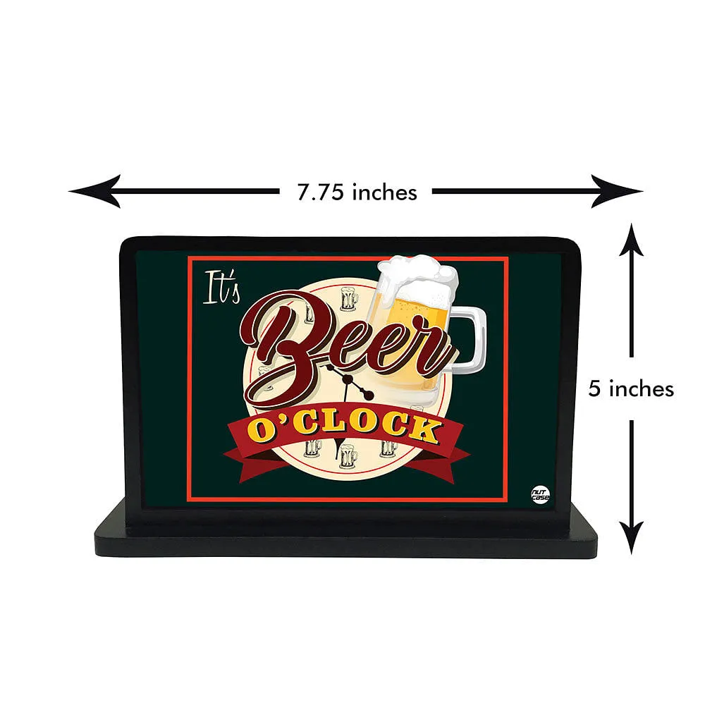 Tissue Holder Paper Napkin Stand - Beer O'Clock