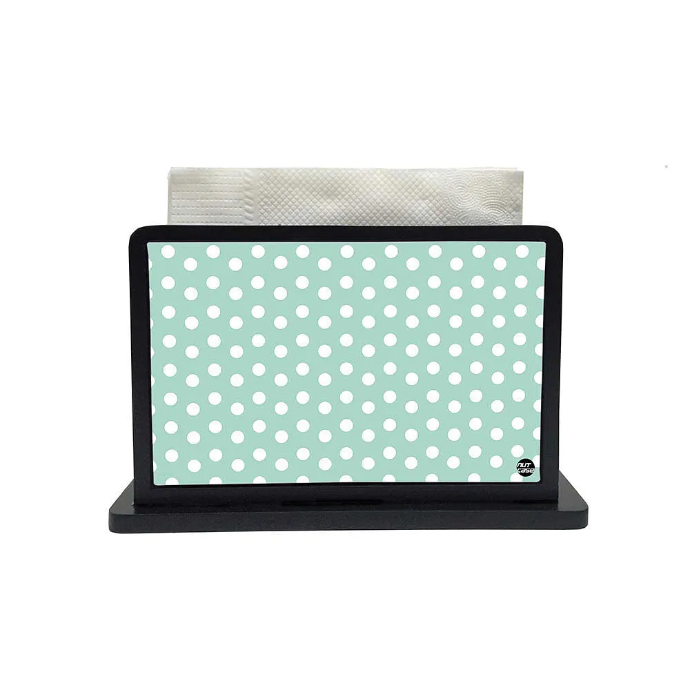 Tissue Holder Paper Napkin Stand - Blue Dots Everywhere