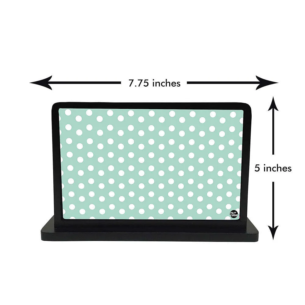 Tissue Holder Paper Napkin Stand - Blue Dots Everywhere