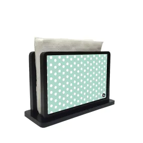 Tissue Holder Paper Napkin Stand - Blue Dots Everywhere