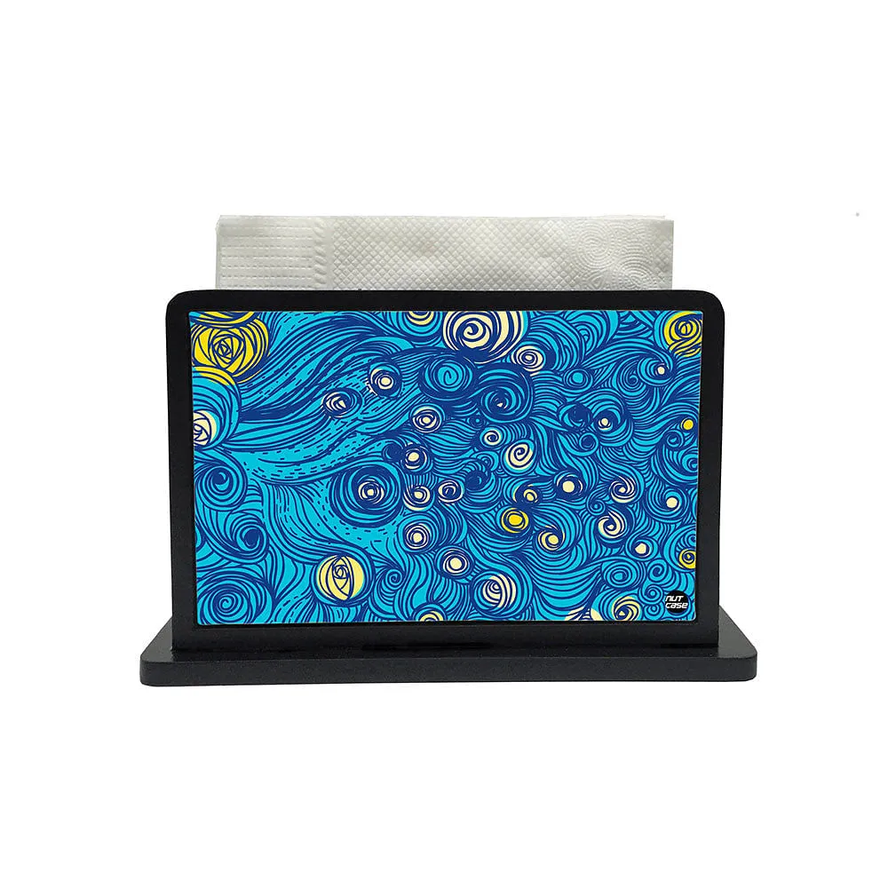 Tissue Holder Paper Napkin Stand - Blue Jungle