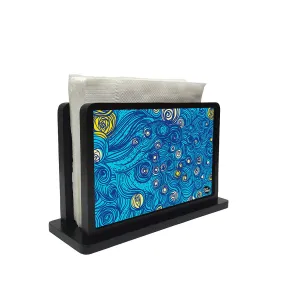 Tissue Holder Paper Napkin Stand - Blue Jungle