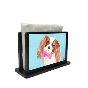 Tissue Holder Paper Napkin Stand - Blue Spaniel