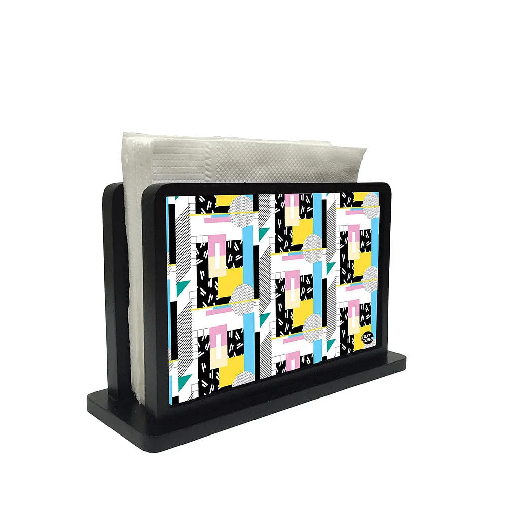 Tissue Holder Paper Napkin Stand - Check Box Pattern