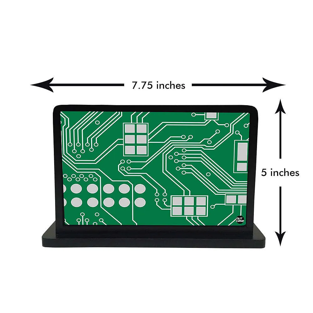Tissue Holder Paper Napkin Stand - Circuit Board Green