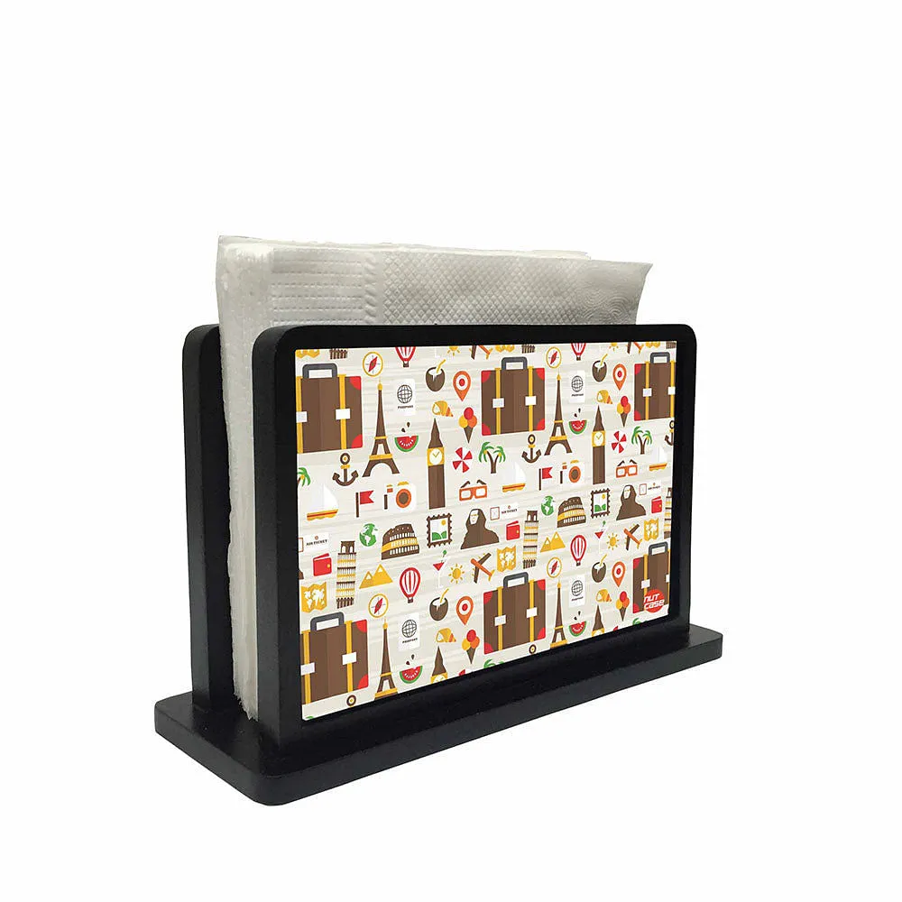 Tissue Holder Paper Napkin Stand - Colorful Angles