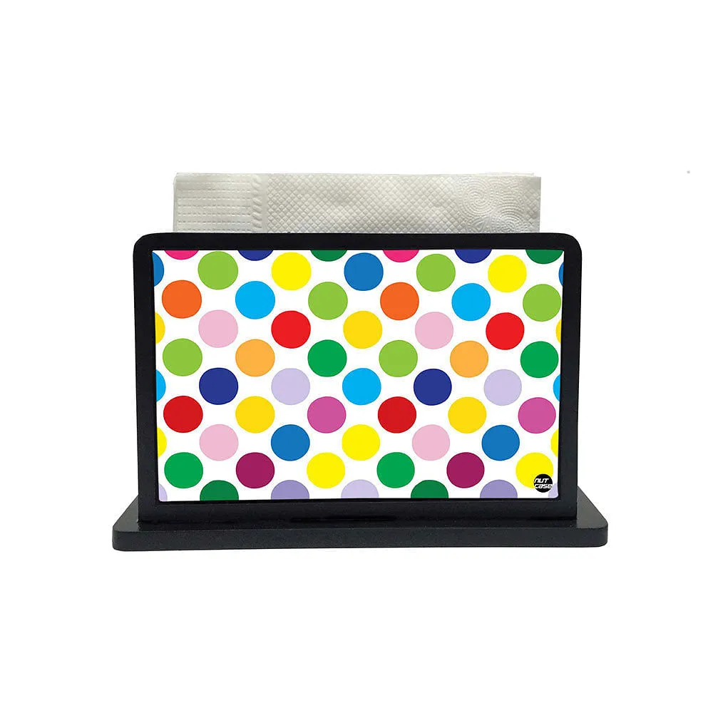 Tissue Holder Paper Napkin Stand - Colorful Dots