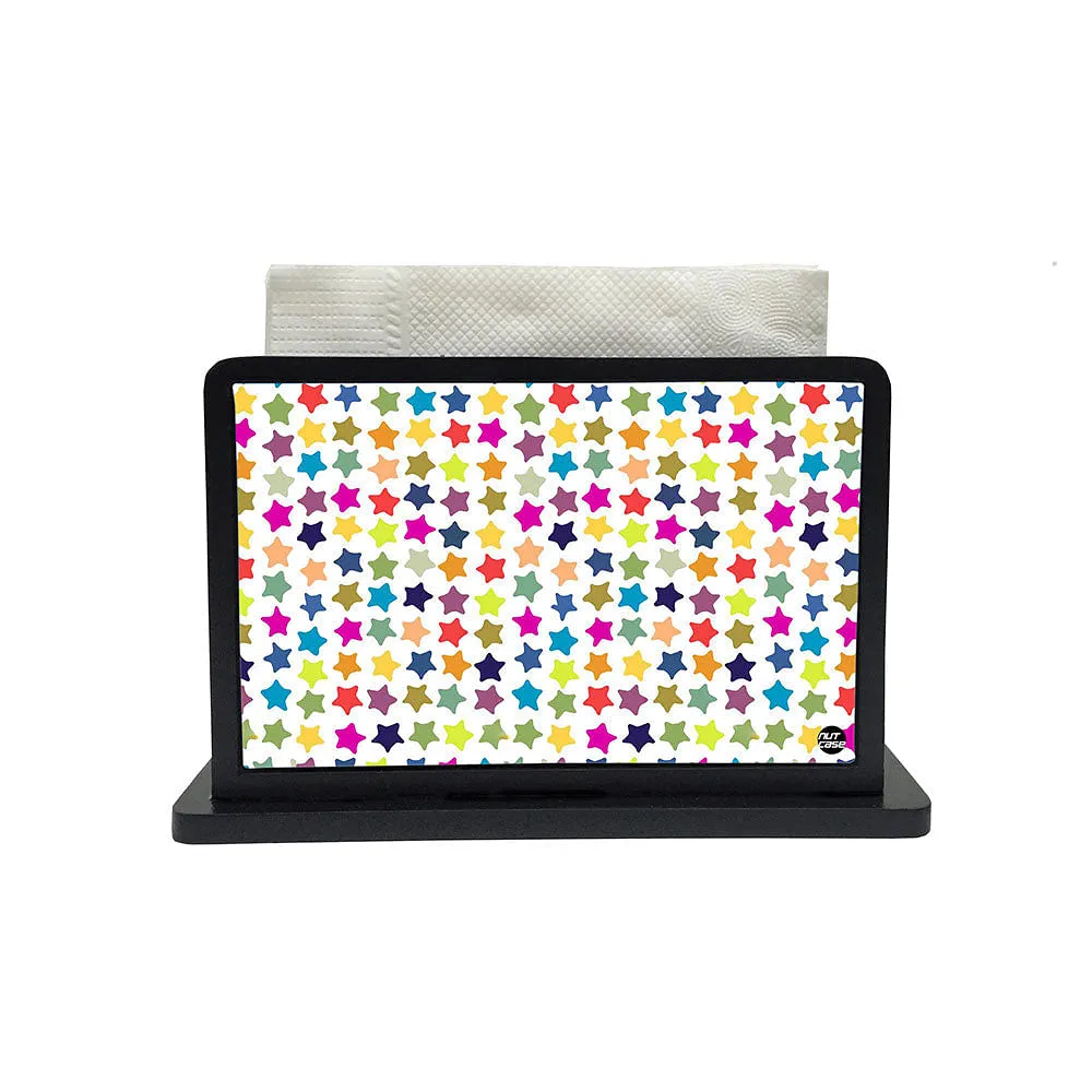 Tissue Holder Paper Napkin Stand - Colorful Stars