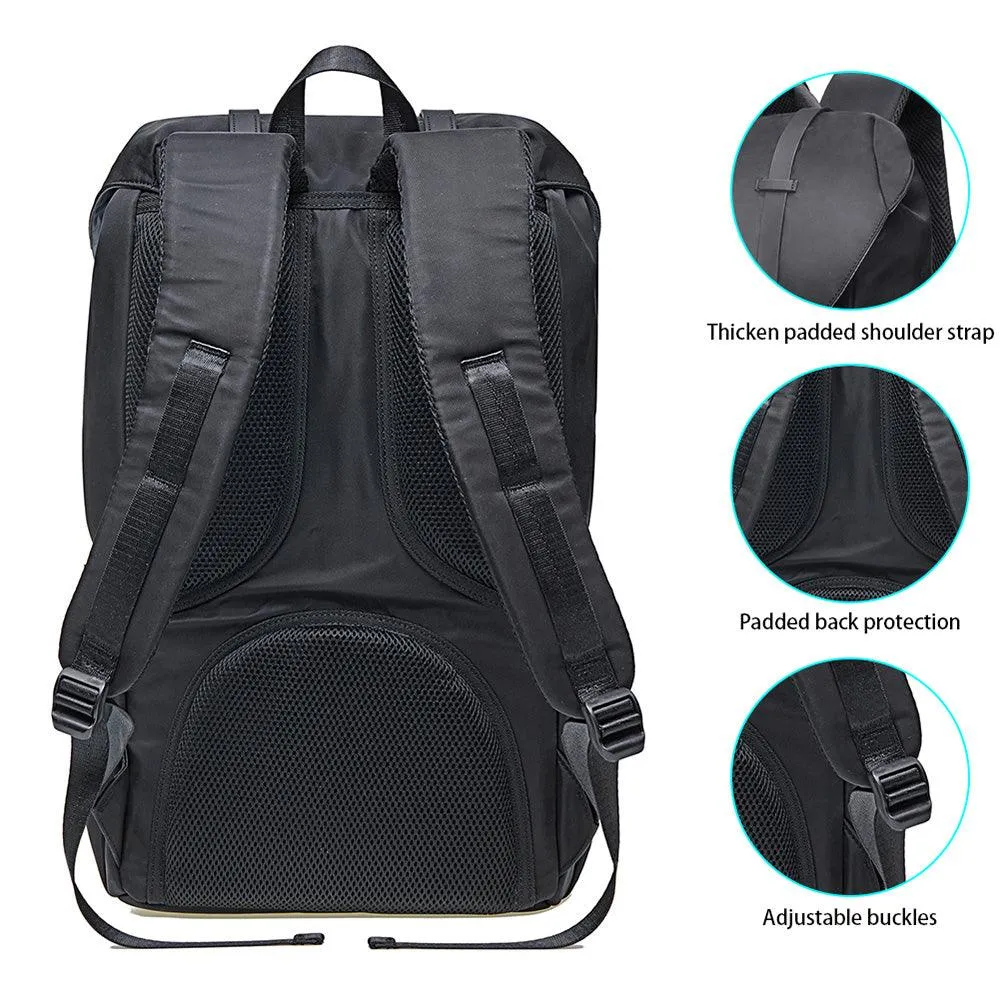 Travel Laptop Backpack, Outdoor Rucksack, School backpack Fits 15.6" Laptop(Black)