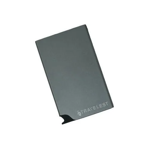 Travelest Rfid Blocking Pop Up Aluminum Card Holder With Money Holder