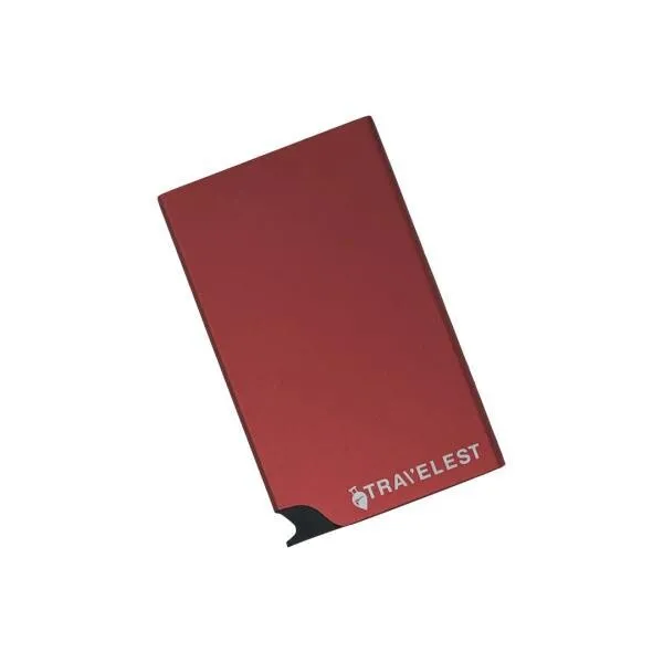 Travelest Rfid Blocking Pop Up Aluminum Card Holder With Money Holder