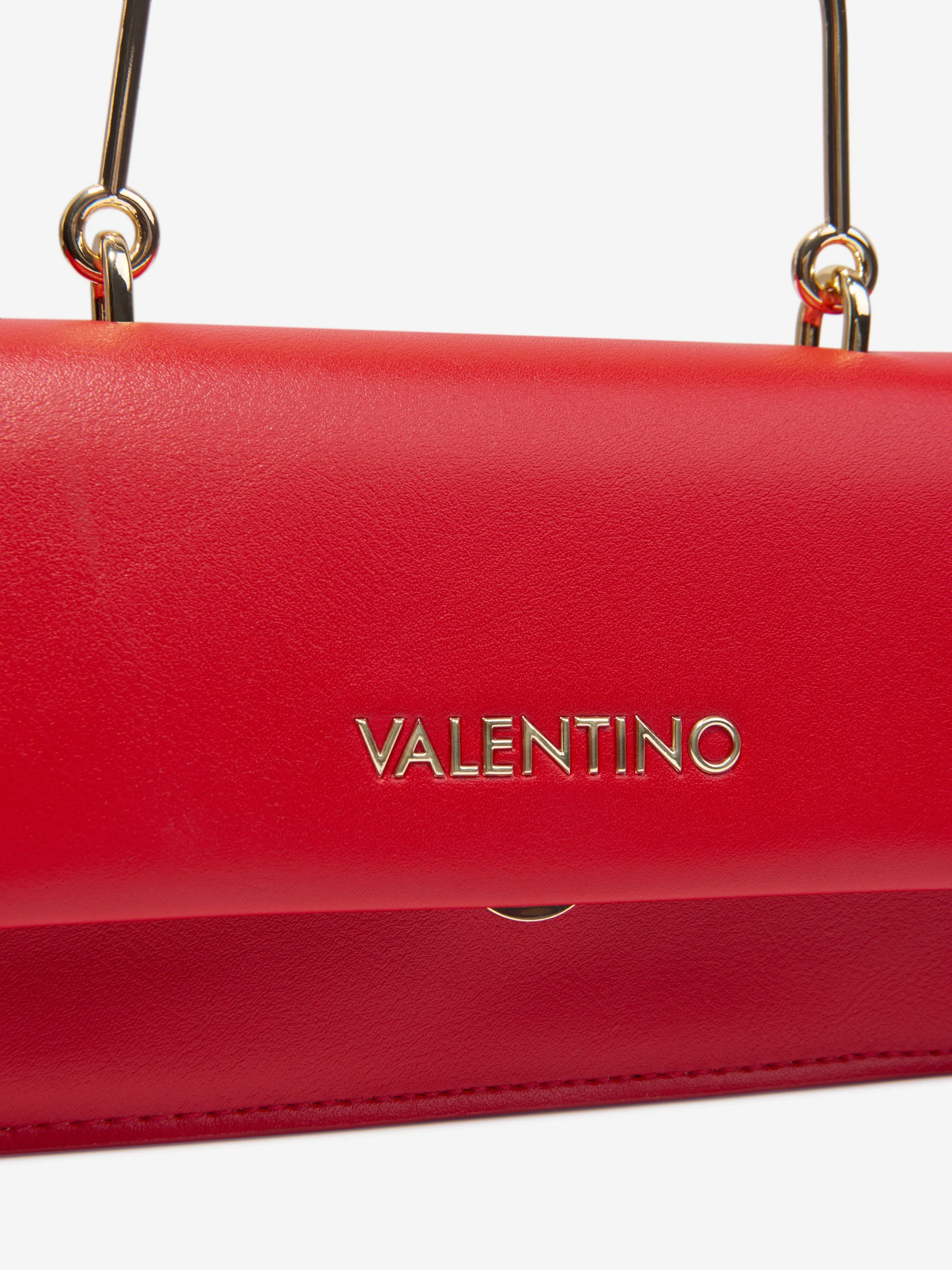 Valentino Girls Sand Satchel Bag in Red