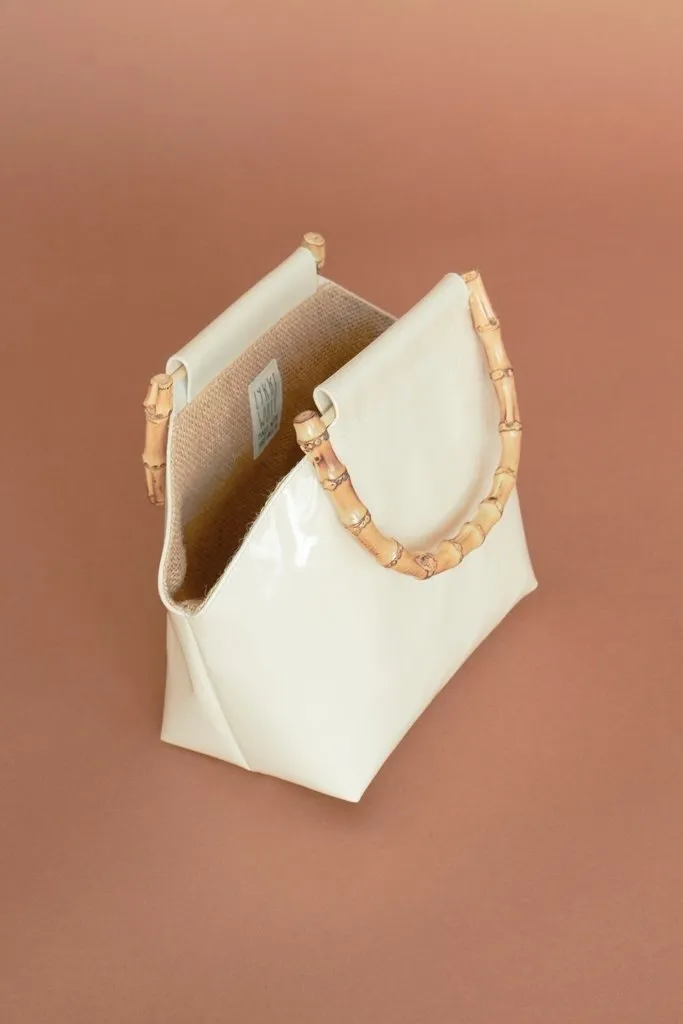 Vegan Leather Bamboo Bag