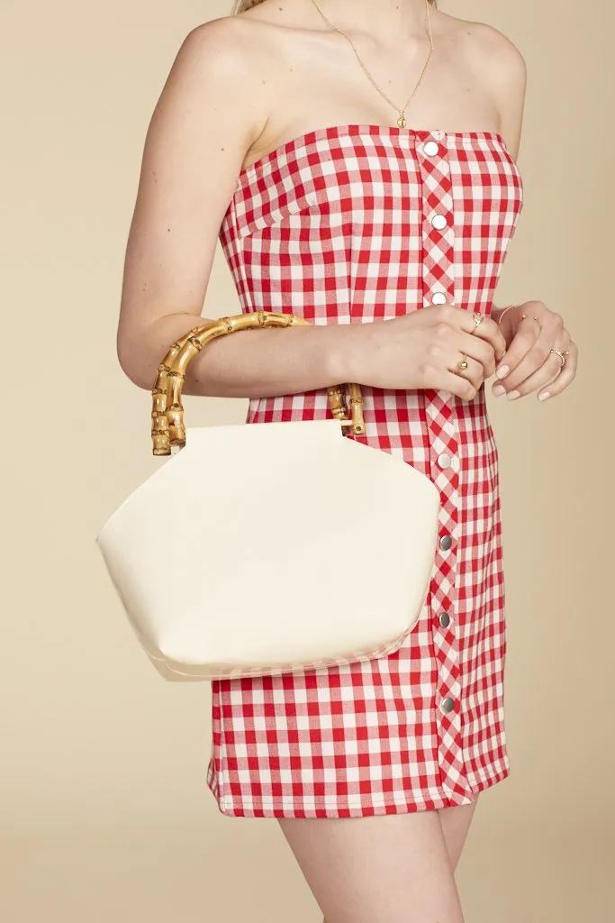 Vegan Leather Bamboo Bag