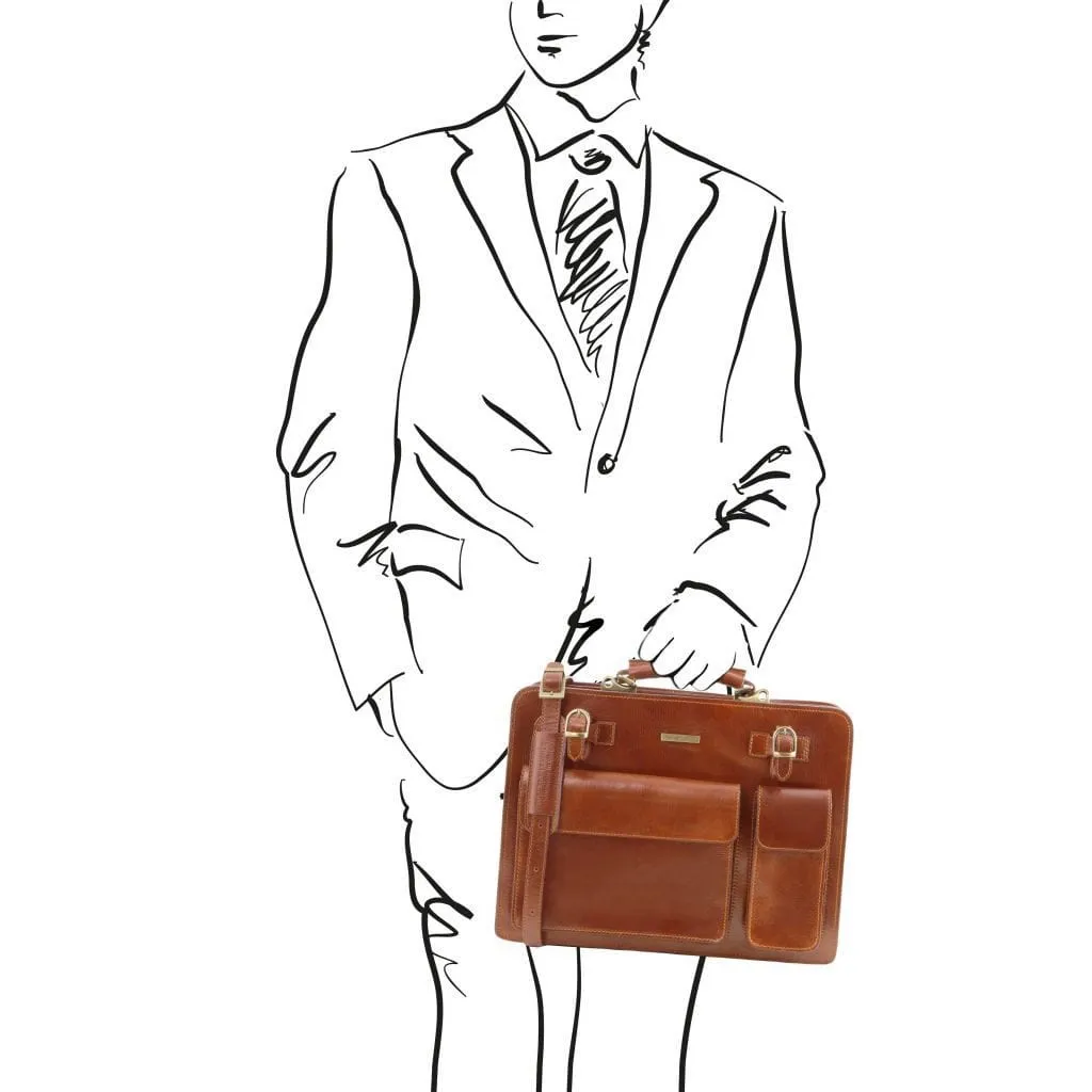 Venezia - Leather briefcase 2 compartments | TL141268