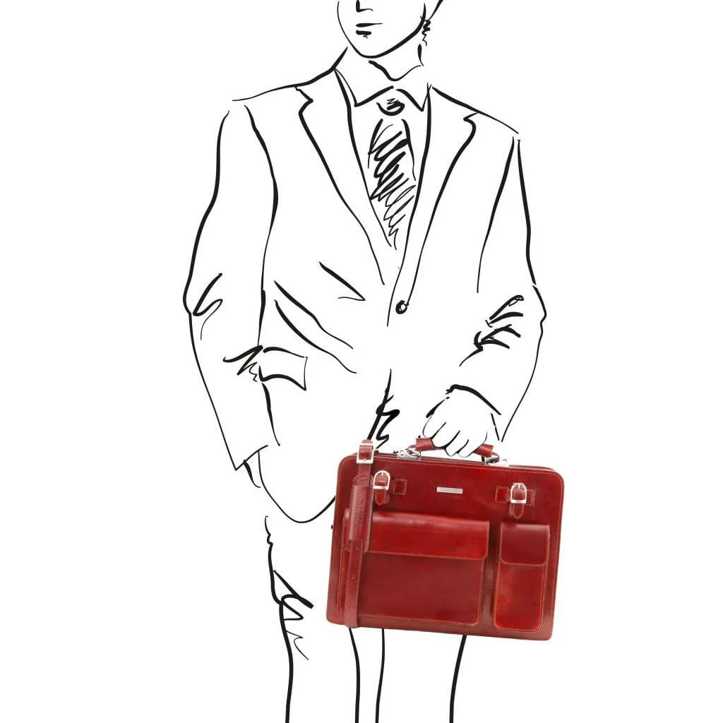 Venezia - Leather briefcase 2 compartments | TL141268