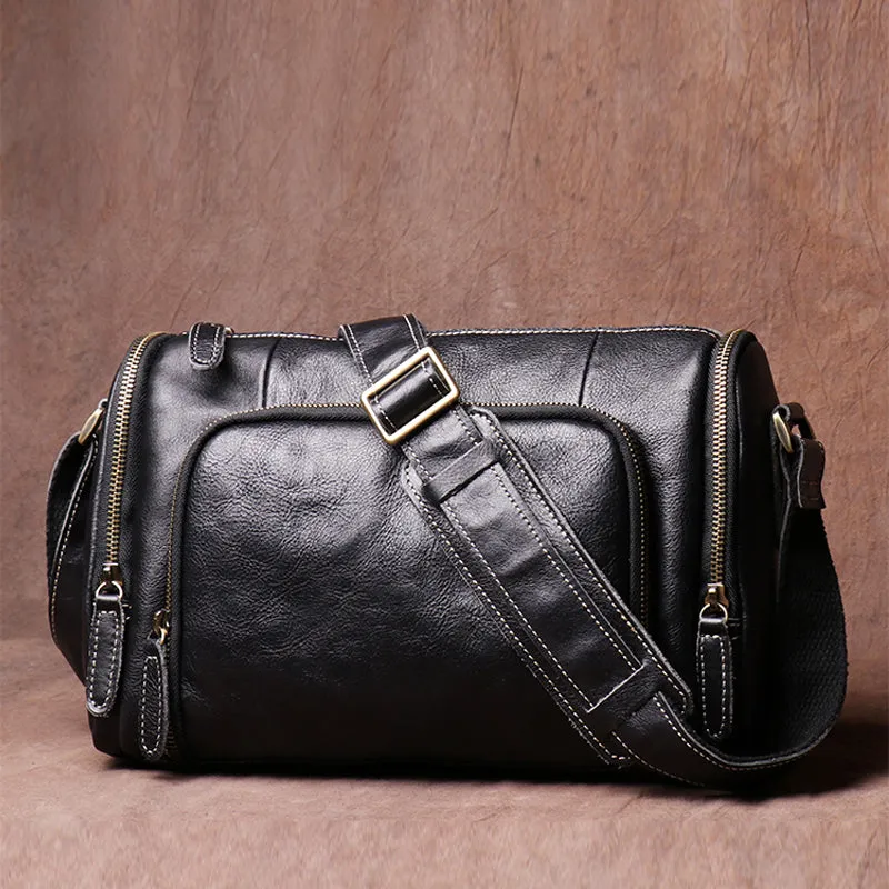 Vintage Crazy Horse Leather bag Original Handmade Postman Bag Leather Cross Body Bag Casual Shoulder Bag Message Bag