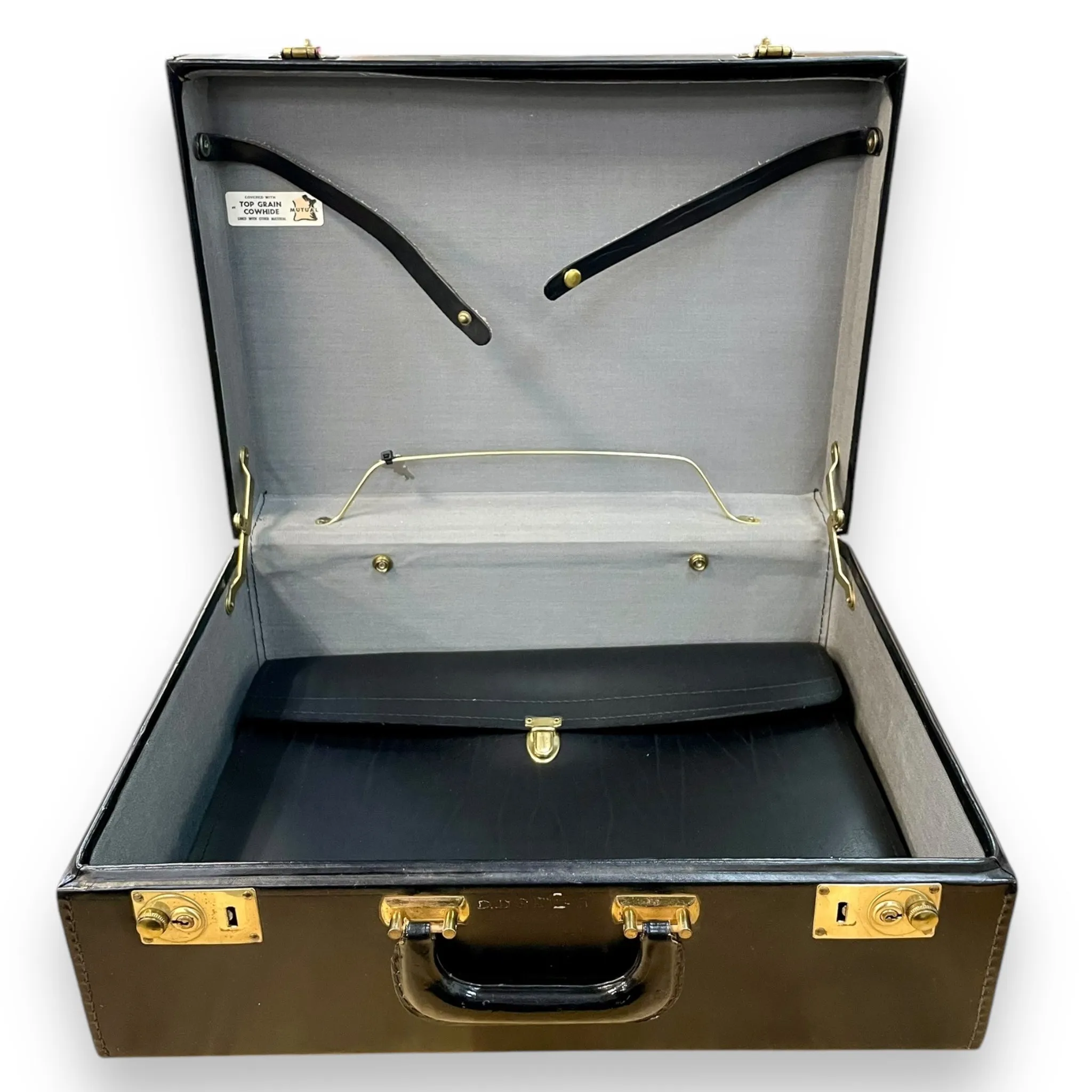 Vintage Genuine Sleek Leather Attaché
