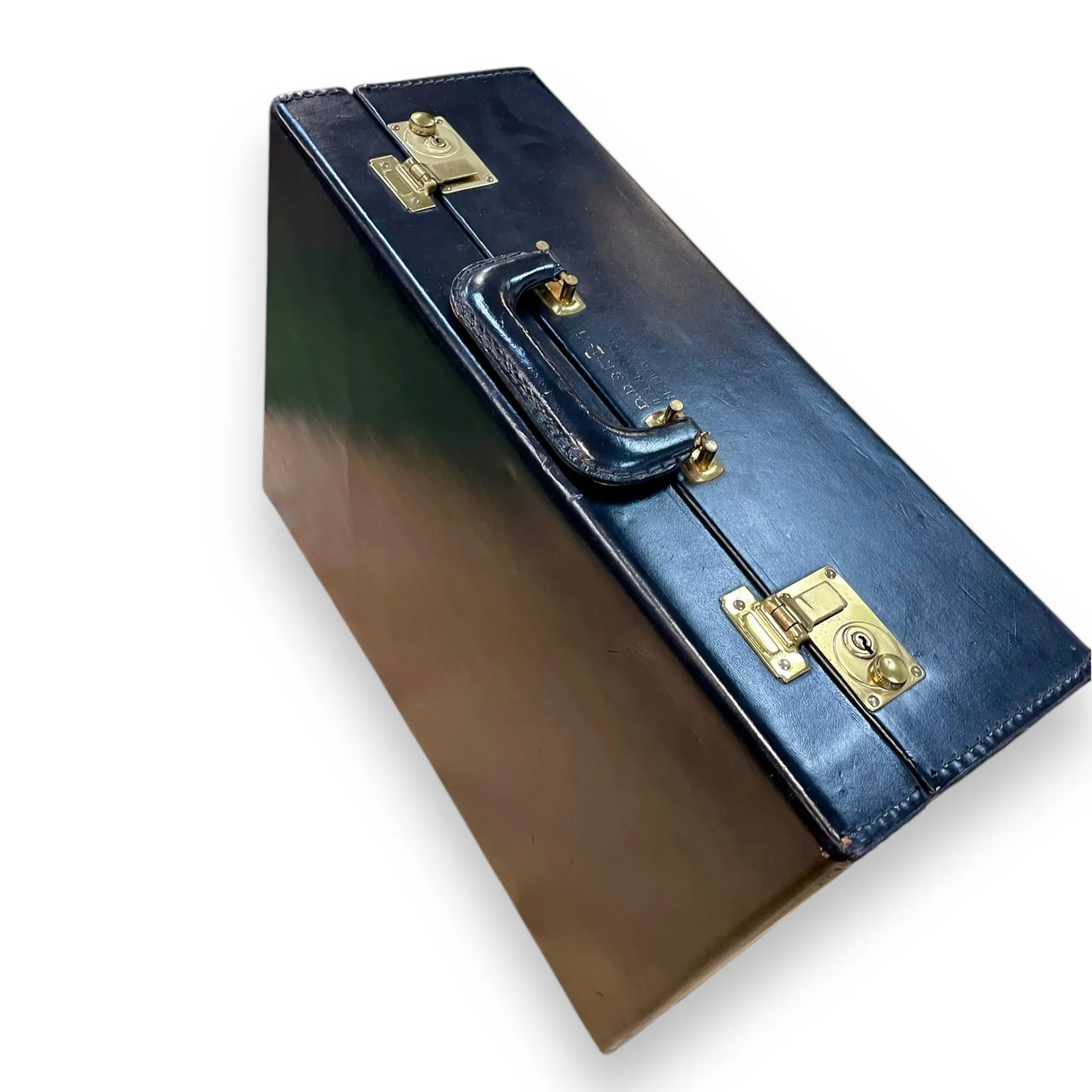 Vintage Genuine Sleek Leather Attaché