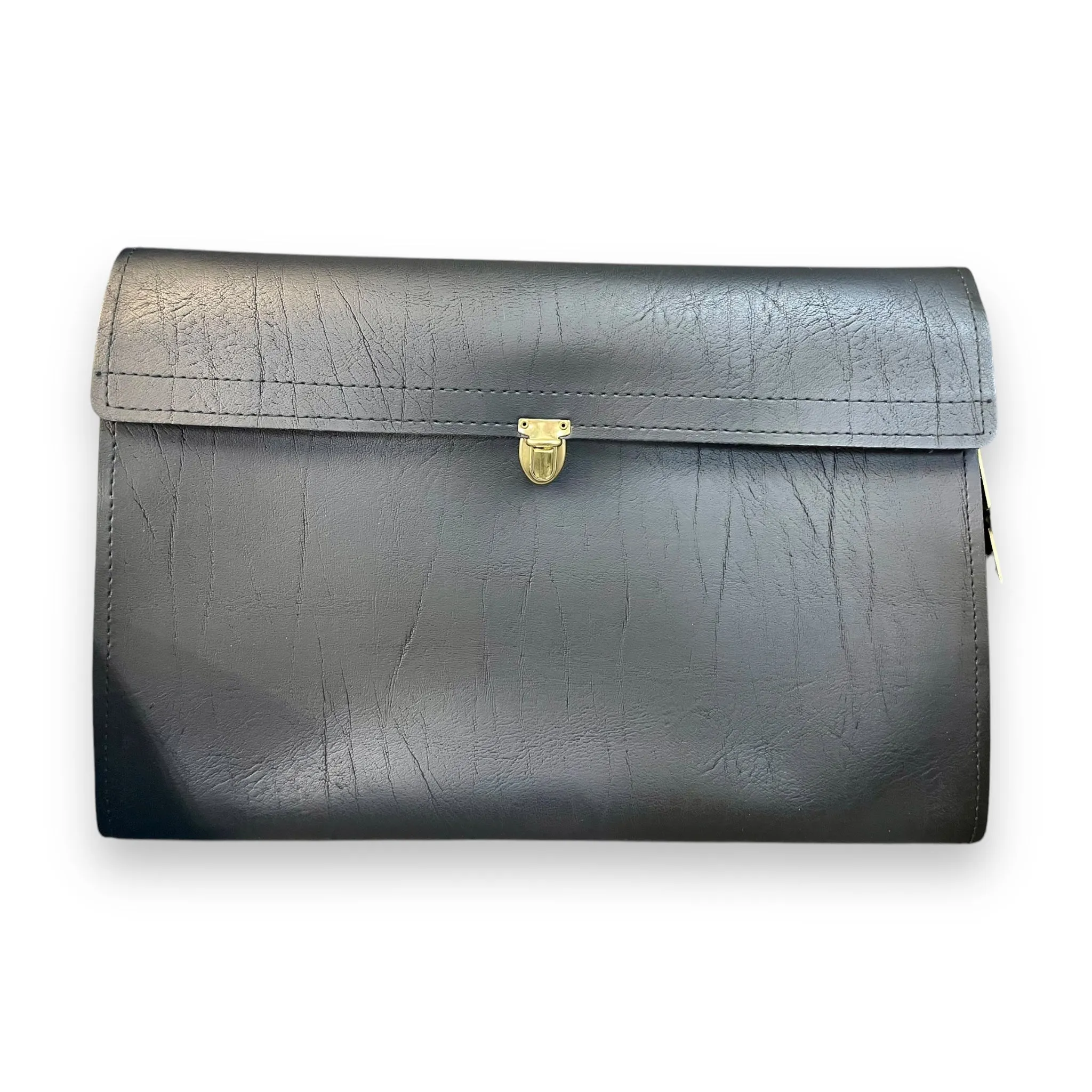 Vintage Genuine Sleek Leather Attaché