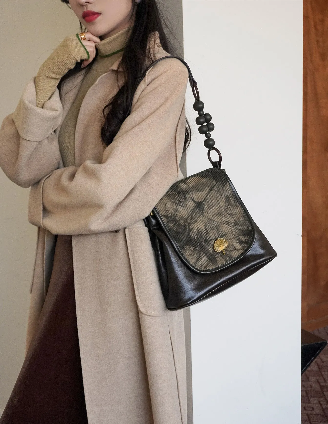 Vintage Ladies Vegan Leather Shoulder Bag Crossbody Small Bags For Women
