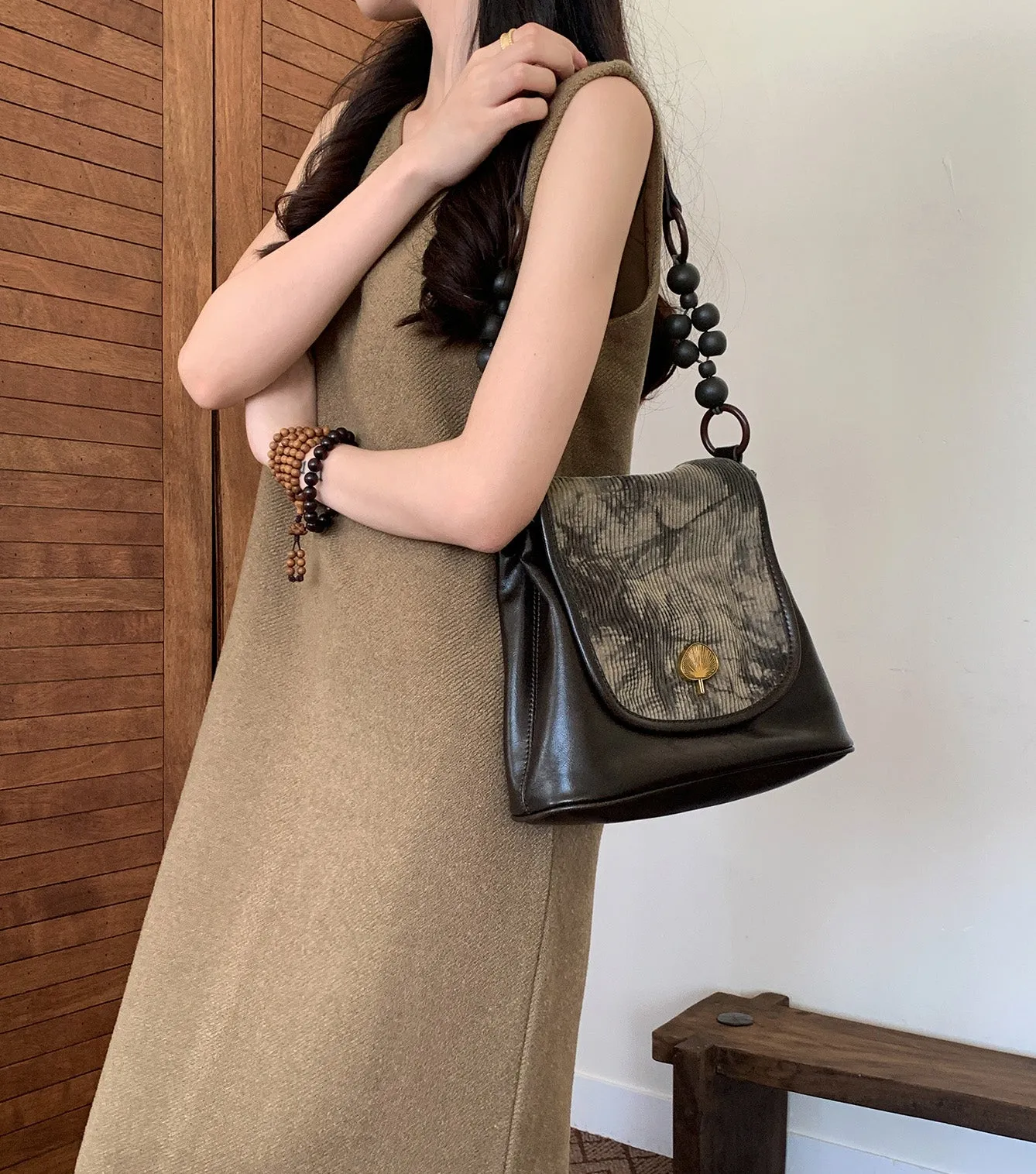 Vintage Ladies Vegan Leather Shoulder Bag Crossbody Small Bags For Women