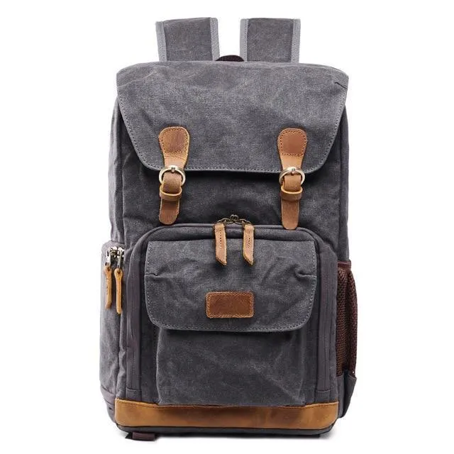 Vintage Outdoor Waterproof Camera Bag Backpack